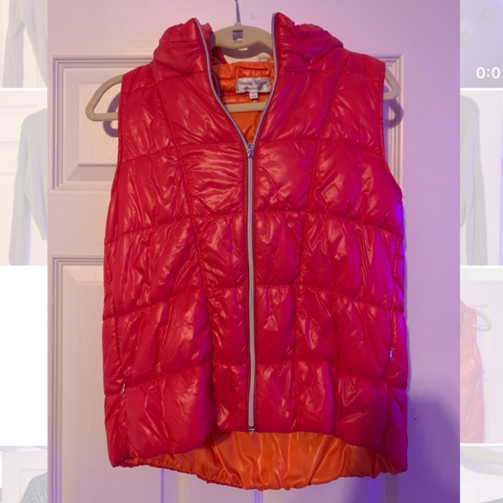 hot pink vest